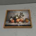 VIYYIEA Vintage Farmhouse Framed Wall Art, Oranges Still Life Paintings Kitchen Decor Aesthetic, Canvas Print Artwork, Rustic Home Wall Pictures for Living Room Bathroom Bedroom, 8x10 Inch (10L" x 8W")