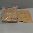 60 pcs Bakery Boxes with Window, 6 x 6 x 3 inches, Kraft Cookie Boxes Pastry Boxes for Baked Goods (Brown)