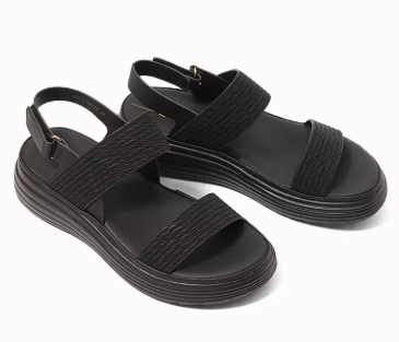 ZEROXPOSUR JULIANNA SANDAL, BLACK, WOMEN SIZE 8