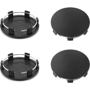 4Pcs Wheel Center Caps for 2005-2013 GMC Wheel Rim, Compatible with Sierra/Yukon/Denali Hub Caps, Matt Black Outer 83mm(3.27in) Inner 76.4mm(3in)