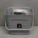 LALASTAR Kitchen Compost Bin for Countertop or Under Sink, Hanging Small Trash Can with Lid for RV/Office/Bedroom/Dorm, Mountable Indoor Compost Bucket, 9L/2.4 Gal, Grey