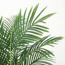 5ft Ultra-Full UV Resistant Fake Golden Cane Palm Tree with Double Trunks, 60in Tall Artificial Palm Tree Indoor Outdoor, Faux Palm Plant for Living Room Home Office Patio Garden Decor