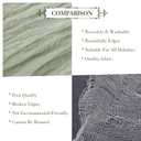 Le courant 3 Pieces 10Ft Cheesecloth Table Runner, Rustic Boho Gauze Cheese Cloth Runner Table Runner for Weddings Bridal Baby Shower Birthday Holiday Parties Home Decor, Sage Green