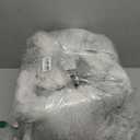 Merelax 4'x6' Fluffy Soft Rugs for Bedroom Livingroom, Tie-Dyed White Grey Shaggy Area Rug, Abstract Bedside Rug Fuzzy Plush Carpet Comfy Nursery Rug for Kids Bedroom Dorm Indoor Home Decor Aesthetic