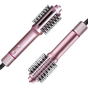 3 in 1 Travel Hair Dryer Brush, Lightweight Blow Dryer Brush in One for Faster Dry & Style, Blowout Hot Air Brush, One Step Straightener Volumizer with Millions Negative Ions for Smooth