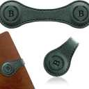 Handmade Personalized Leather Magnetic Bookmark  Custom Initial Letter Design with 26 Alphabet Choices  Durable Bookmark for Readers, Book Lovers, Women & Kids