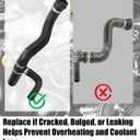 68246567AA Engine Radiator Coolant Hose Fit for Jeep Renegade Jeep Renegade 1.3L 2.4L 2015-2021, Radiator Coolant Hose Replaces 68440687AA 68246569AA