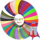 FIROS 3D Pen Filament Refills, 32 Colors 3D Pen PLA Filament, Each Color 32.8 Feet, Total 1050 feet 3D Printing Pen PLA Filament, Compatible with SCRIB3D MYNT3D 3D Pen, Not Suitable for 3Doodler