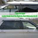 Window Visor Rain Guards for Ford Explorer 2020-2026 Out-Channel Window Deflectors Tape-On Sun Visor Accessories 4PCS (for 20-26)