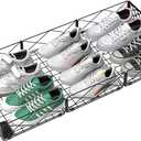 NADAMOO Large Under Bed Storage with Wheels, Low Profile Rolling Under Bed Storage Containers，Foldable Metal Under the Bed Organizer Bins for Bedroom，1 Pack