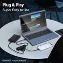 USB Hub, 4-Port USB 3.0 Hub, USB Splitter for Laptop, Xbox, Flash Drive, HDD, Gaming System, Printer, Camera, Keyboard, Mouse, and More