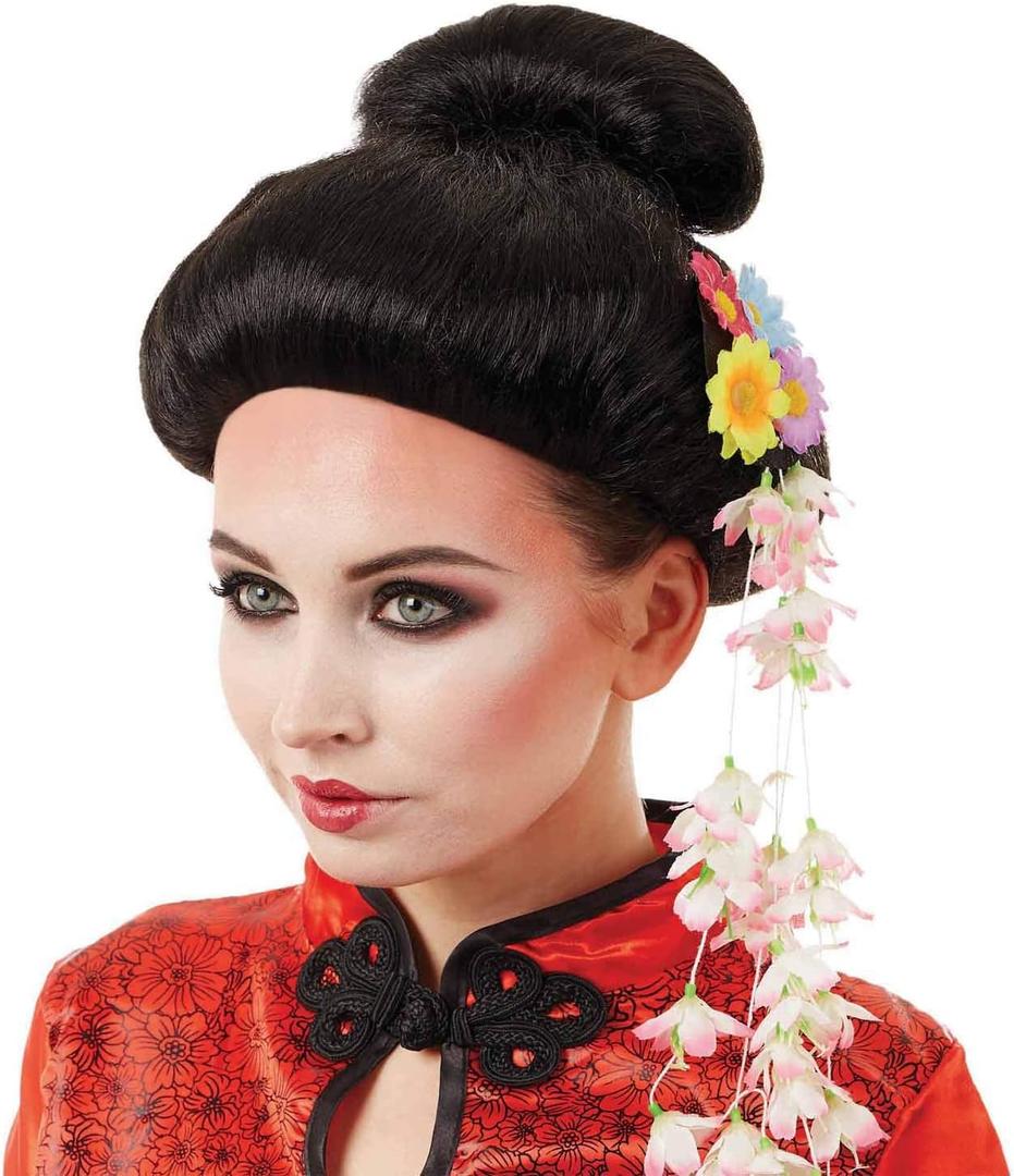 fun shack Geisha Costume Women, Japanese Wigs, Geisha Hair Accessories, Chinese Hair Wig