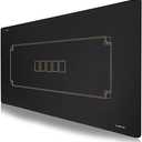 SLOWPLAY Godel Texas Hold'em Poker Mat | Portable Poker Table Top, Black and Champagne Gold, 70 x 35 Inch, Water Repellent, Noise Reduction, and Premium Carrying Bag for Games Everywhere