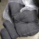 Folding Chair Bed, Futon Sofa Bed, Floor Couch for Adults Chair Bed for Living Room, Lounge Sofa, Convertible Sofa Bed, Small Couches for Small Spaces,Grey (35.4 inch)