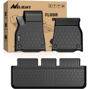 Nilight Floor Mats for Tesla Model S & Plaid 2021 2022 2023 2024 2025 All Weather Custom Fit Heavy Duty Floor Liners