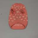 Dxhycc Dog Knitted Sweater Heart Puppy Sweater Warm Soft Pet Holiday Clothes for Small Cats and Dogs (Pink, S)