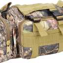 Treestand Front Storage Bag Camo Tree Stand Bag Compatible with Most Tree Stands Hunting Accessories Fanny Pack for Men Multiple Pockets Waist Bag for Hunters Universal Size