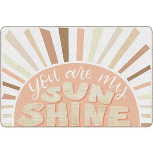 Flagship Carpets Schoolgirl Style Simply Stylish Boho Rainbow My Sunshine Classroom Area Rug for Indoor Classroom Learning or Kid Bedroom Educational Play Mat, 5'x7'6", Multicolor