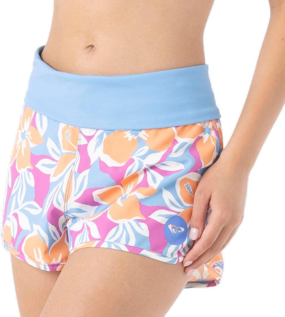 Roxy Women's Board Shorts Tummy Control, 4-Way Stretch, Quick-Dry 2" Inseam Swim Shorts, UPF 50+ Beach Shorts XS