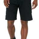 Wrangler Authentics Men's Classic Relaxed Fit Cargo Short (48, Black Twill)
