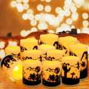 12-Pack Waterproof -Flameless Led CandlesRemote Control and Timer Functions for Halloween and More Decorations3 Sizes
