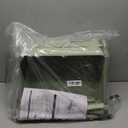 Foldable 3 Tier Rolling Cart, Metal Utility Cart, Folding Mobile Multi-Function Storage Trolley Organizer Cart for Home Library Office(Green)