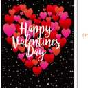 4 x Valentine's Day Flag,12x18 Inch Valentine's Heart Garden Flag Double Sided Printing 2 Layer Burlap Valentine Flags for Your Valentine's Day Decoration (Multicolor)