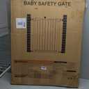 Mumeasy 36" High Extra Tall Dog Gate, 29.6"-40.5" Wide Pressure Mounted Tall Baby Gate for Dog, Auto Close Pet Gate with Door for Stairs,Doorways,House,Black