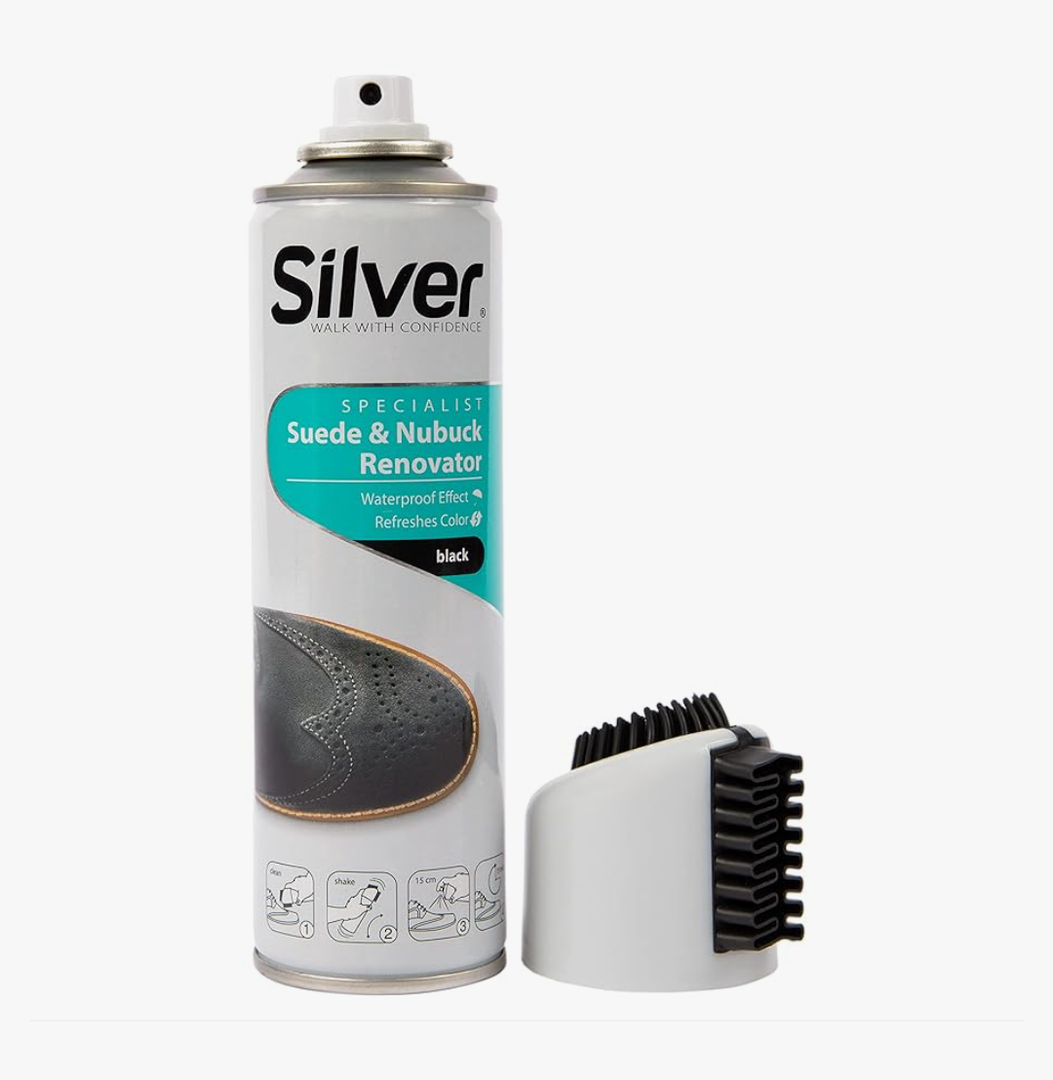 Suede and Nubuck Color Dye Spray - Waterproof, Restores Faded Colors, Easy to Use 8.5oz (Black)