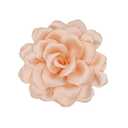 Large Camellia Satin Fabric Flower Brooch Pins Hairpin for Women,ladies. (Champagne)