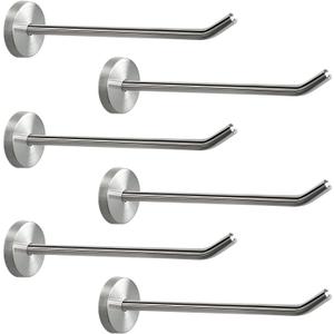 Long Nose Coat Hook Single Hooks Robe Hook Stainless Steel  Length - Pack of 6