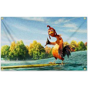 Wassupup Single-Sided Chicken 3x5 Feet Flag - Vivid Color and Fade proof - Canvas Header and Double Stitched - Chicken Flags Polyester with Brass Grommets 3 X 5 Ft