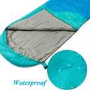 Sleeping Bag - 3 Seasons for Adults Kids Boys Girls Camping Hiking - Warm Cold Weather Lightweight Portable with Compression Bag for Backpacking in Spring, Summer, Fall and Winter