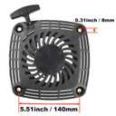 49088-7023 Recoil Starter Compatible with Kawasaki 49088-2582 FJ180V FJ180 DS095 Toro EXMARK MTD Lawn Mower Engine Pull Starter REPL. P/N 490887023