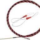33ft/10m Fish Tape Cable Puller Kit - 6mm Diameter PET Electrical Wire Snake Tools for Wall Plate Wiring,Cord Threader Walls,Electrical Wire Fish Tape,Polyester Fish Tape for Cable
