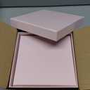 Cholemy 5 Pcs Square Nesting Boxes Decorative Gift Boxes with Lid and Ribbon Assorted Sizes Wrap for Wedding, Anniversary, Birthday, Bridal Shower, Graduation Party(Pink, White Card)