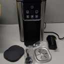 Hot & Iced Coffee Maker with Bold Setting, Single Serve Coffee Maker for K Cup and Grounds, 6-14 Oz Brew Sizes, 50 Oz Removable Water Tank, One Cup Coffee Machine with Reusable Filter, Black