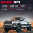 6.7 Cummins Diesel Engine Air Filter Compatible with 2007-2025 Dodge Ram 2500 3500 4500 5500 or 2019-2025 Ram 6.4L Gasoline Engine Replaces 53034051AB CA10261