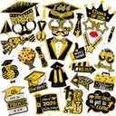 30 Pcs 2026 Graduation Photo Booth Props,Graduation Photo Booth Props, Funny Prom Party Props for Class of 2026 Graduation Party Decor