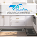 MontVoo Kitchen Rugs Rubber Non-Slip Kitchen Rugs and Mats,Washable Kitchen Mats for Floor,Absorbent Kitchen Runner Hallway, Laundry Room, in Front of Sink 19.5 x 46, 31.5 x 19.5