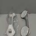 LEVERLOC Grab Bars for Bathtubs and Showers 2 Pack Suction Grab Bar, Heavy Duty 12 Inch Shower Handle Removable Bath Handrails for Seniors and Elderly, Bathroom Safety Grip No Drilling Waterproof Grey