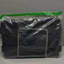 Ytonet Walker Basket with Tray, Detachable Walker Tray for Folding Walkers, Large Capacity Storage Basket with Phone and Crutch Holder, Water-Resistant Non-slip Walkers Accessories for Seniors (Black)