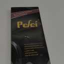 Pefei Tweezers Set - Professional Stainless Steel Tweezers for Eyebrows - Great Precision for Facial Hair, Splinter and Ingrown Hair Removal (Black)