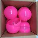 Vending Machine Capsules - 3" PINK Empty Plastic Capsules - 14 Pcs Toy Capsule - Pink Round Large Easter Eggs - Bath Bombs Molds - Party Favors DIY Craft Supplies