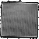TRQ Radiator 1 Row Aluminum Core Compatible with 2007-2014 Toyota Tundra 5.7L 2010-2014 Tundra 4.6L 2015-2019 Tundra 2008-2009 Sequoia 5.7L 2010-2020 Sequoia