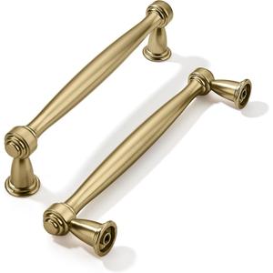 khtumeware 2 Pack 5 Inch(128mm) Brushed Brass Cabinet Pulls Satin Brass Kitchen Cabinet Handles Gold Kitchen Cabinet Hardware for Cupboard Drawer Handles Dresser Pulls khtumeware 2 Pack 5 Inch(128mm) Brushed Brass Cabinet Pulls Satin Brass Kitchen Cabinet Handles Gold Kitchen Cabinet Hardware for Cupboard Drawer Handles Dresser Pulls