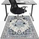 Office Chair Mat for Hardwood Floor, 47"x52" Desk Computer Chair Mat for Hard Wood, Large Anti-Slip Hard Floor Protector Rolling Chair Mat, PVC Mat Desk Rug for Office and Home