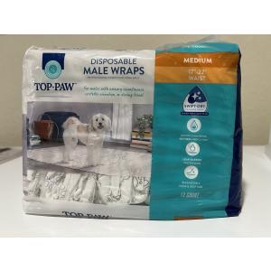 TOP PAW Disposable Dog Diapers, 10 Pack, Medium 15-35 lbs