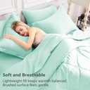 CozyLux Full Size Comforter Sets Mint Green - 7 Pieces Bed in a Bag Full, Luxury Soft Bed Set for All Seasons, Bedding Set with Down Alternative Comforter, Sheets, Pillowcases & Shams