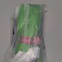 Green+Neongreen Braiding Hair with Tinsel 30 Inch Braid Hair Extensions 2Packs Pre Stretched High Temperature Crochet Braiding Hair